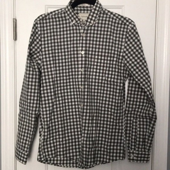Frank & Oak Men's Checked Long Sleeved Button Down "The Branford", Size Small - Picture 4 of 4